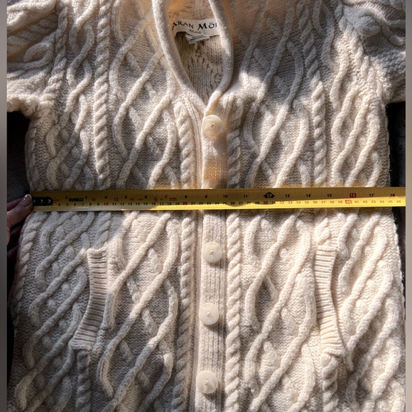 Aran Mõr Ireland | Merino Wool | Button cardigan sweater NWOT - Picture 8 of 10